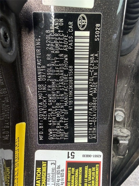 2019 Toyota Camry LE