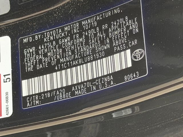 2020 Toyota Camry LE