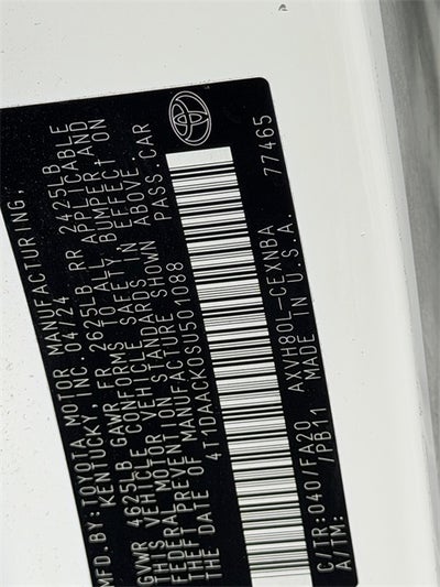 2025 Toyota Camry LE