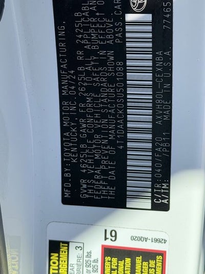 2025 Toyota Camry LE