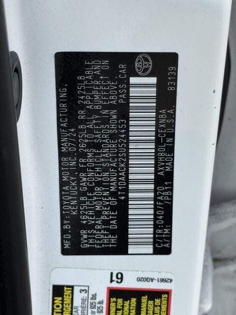 2025 Toyota Camry LE