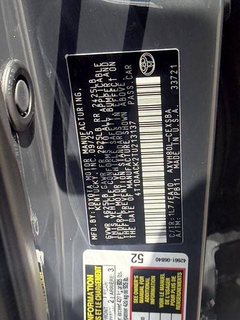 2026 Toyota Camry SE