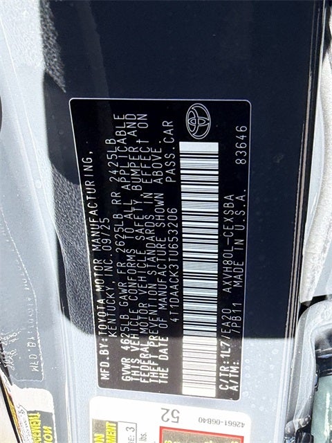 2026 Toyota Camry SE