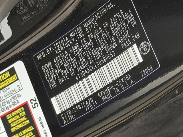 2025 Toyota Camry SE