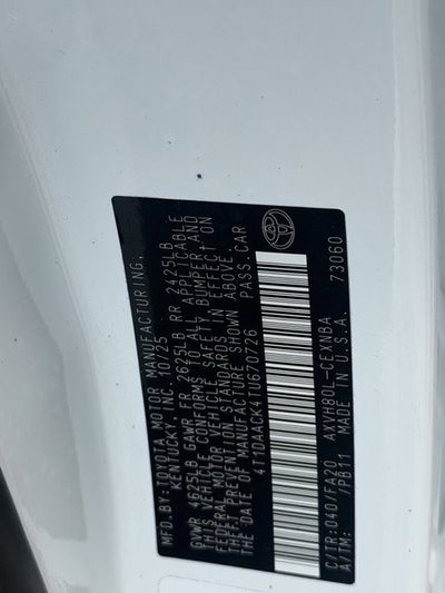 2026 Toyota Camry LE