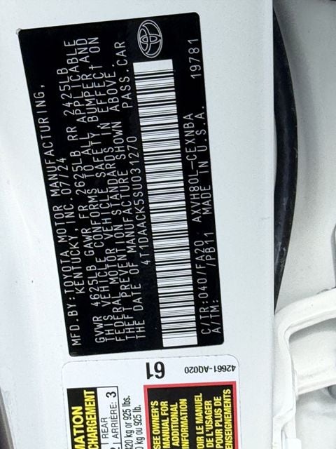 2025 Toyota Camry LE