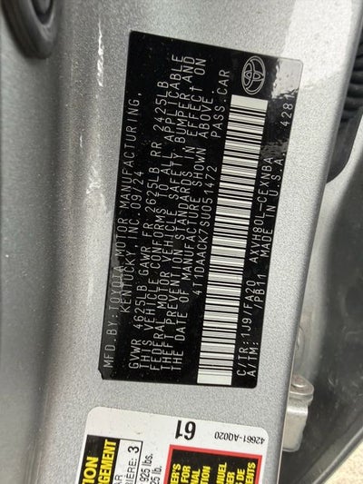 2025 Toyota Camry LE