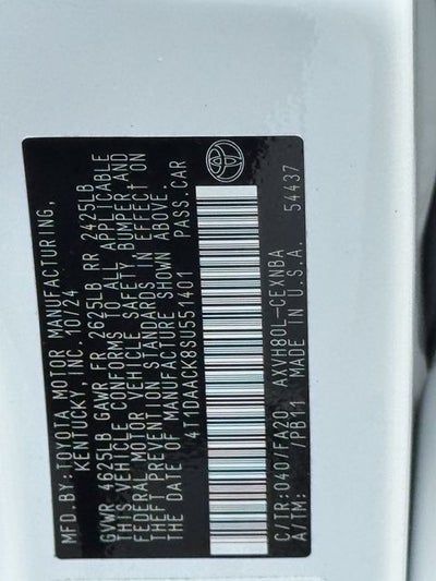 2025 Toyota Camry LE