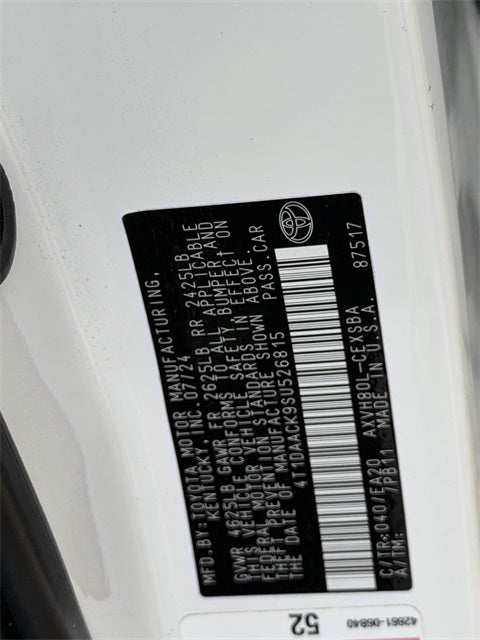 2025 Toyota Camry SE