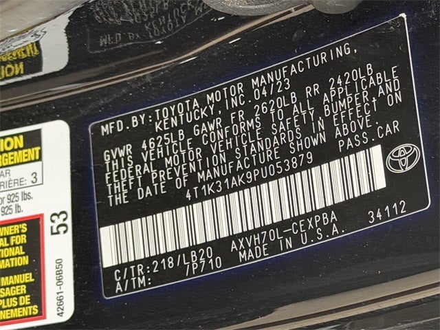 2023 Toyota Camry Hybrid XSE