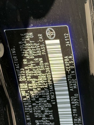 2023 Toyota Camry Hybrid XSE