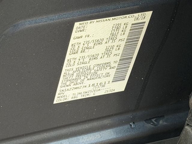 2018 Nissan Murano Platinum