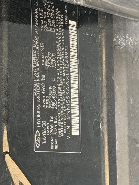 2020 Hyundai Santa Fe Limited