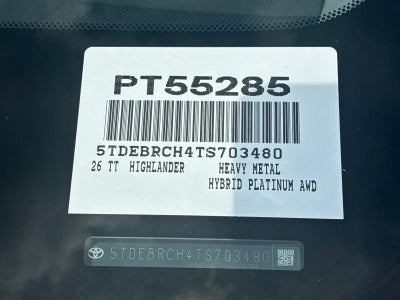 2026 Toyota Highlander Hybrid Platinum