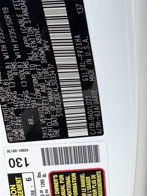 2020 Toyota Sienna SE 8 Passenger