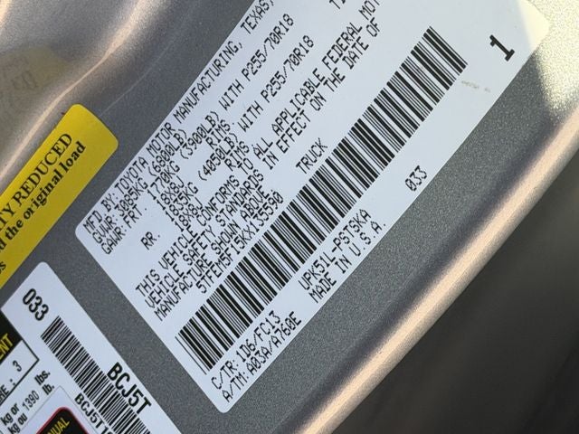 2019 Toyota Tundra SR5 4.6L V8