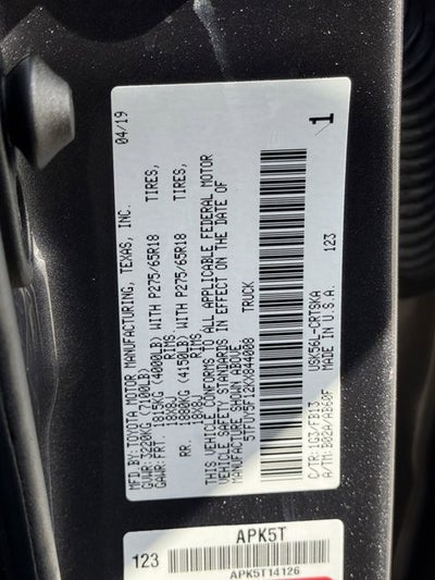 2019 Toyota Tundra SR5