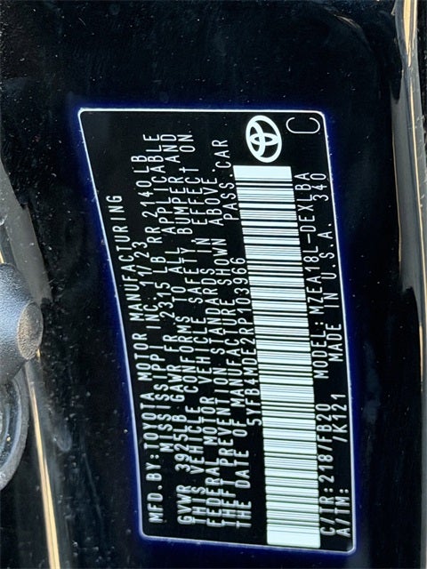 2024 Toyota Corolla LE