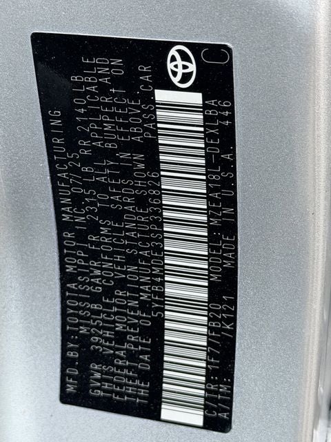 2025 Toyota Corolla LE