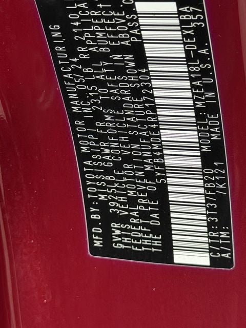 2024 Toyota Corolla LE