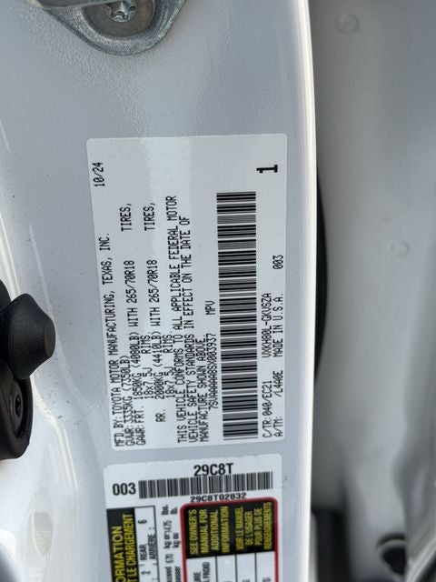 2025 Toyota Sequoia SR5