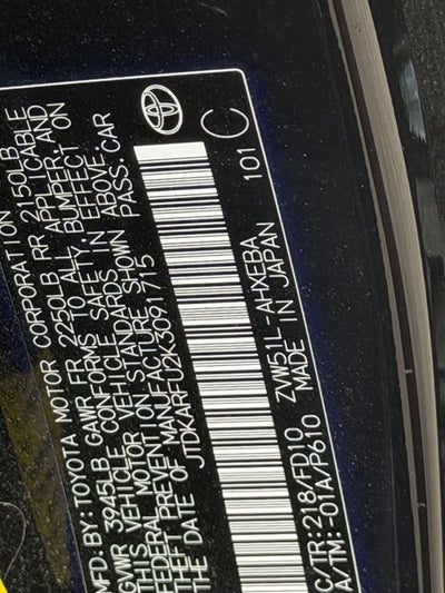 2019 Toyota Prius LE