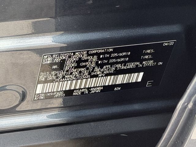 2022 Toyota Venza LE