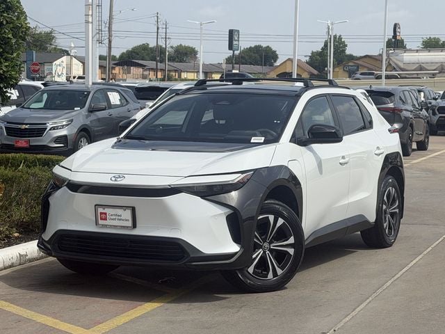 Certified 2024 Toyota bZ4X XLE with VIN JTMAAAAA1RA036687 for sale in Houston, TX