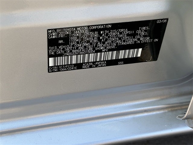 2008 Toyota RAV4 Base