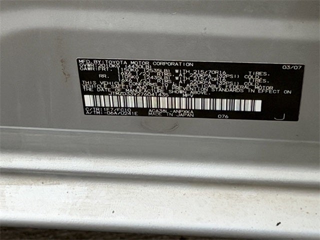 2007 Toyota RAV4 Base