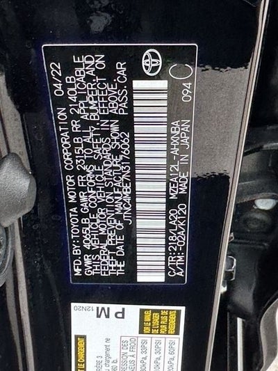 2022 Toyota Corolla XSE