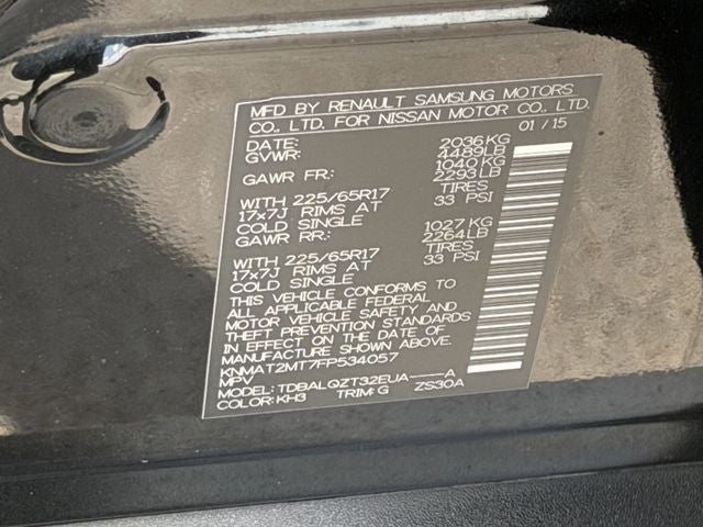 2015 Nissan Rogue SV