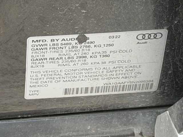 2022 Audi Q5 45 S line Premium quattro