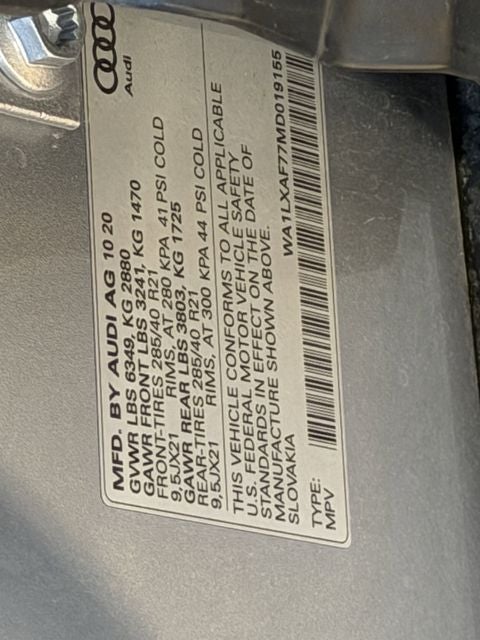 2021 Audi Q7 55 Premium Plus quattro