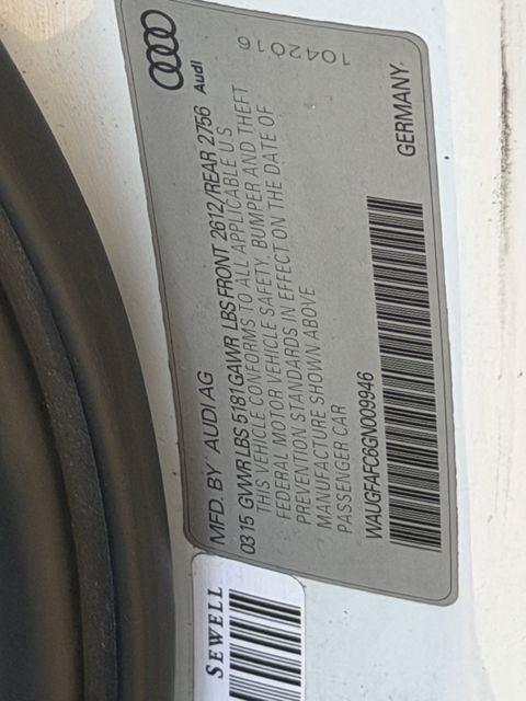 2016 Audi A6 2.0T Premium Plus quattro