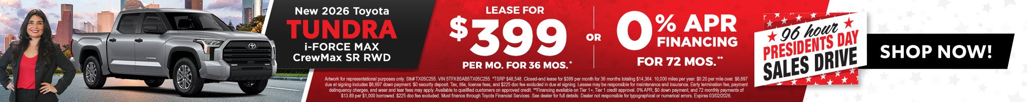 TUNDRA Presidential Savings